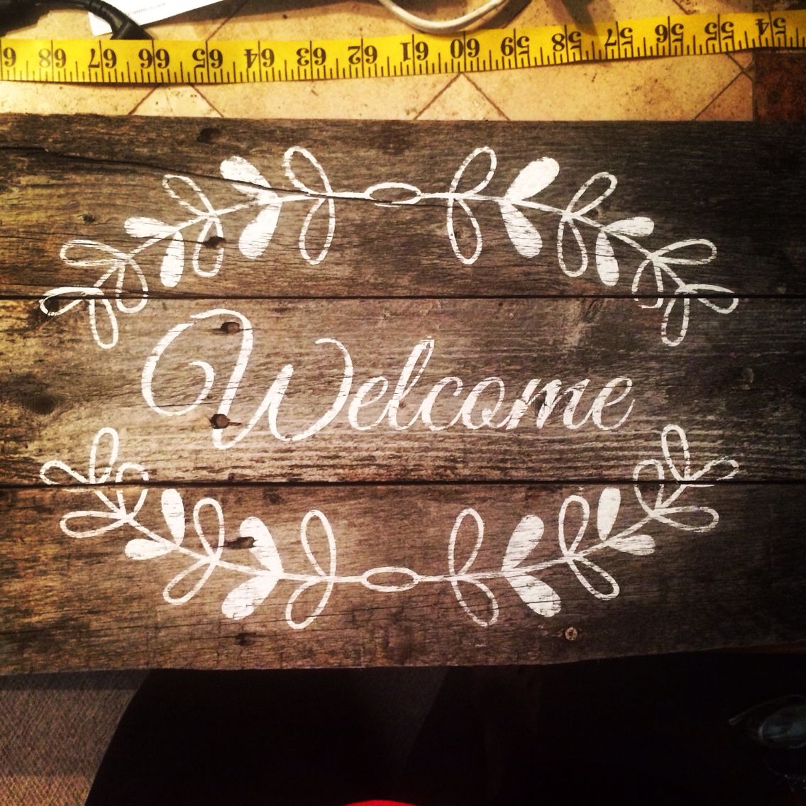Cricut welcome sign plant stand instructions